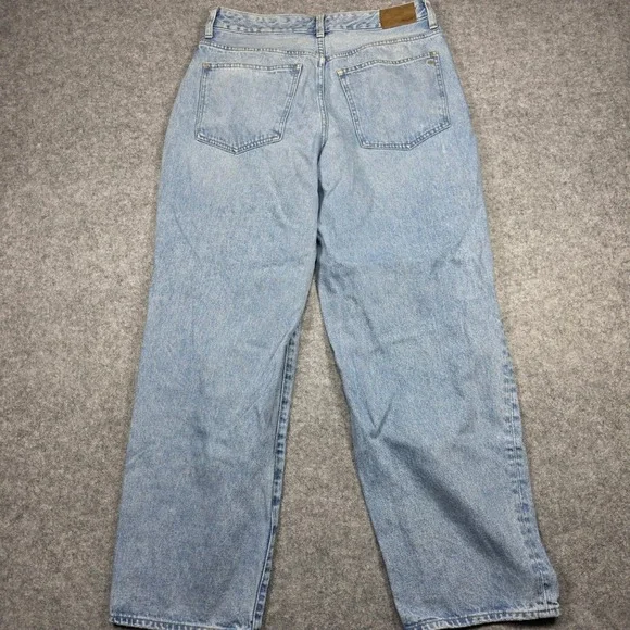 Madewell Jeans Women 28 Blue Straight Leg High Rise Light Wash - Picture 11 of 16